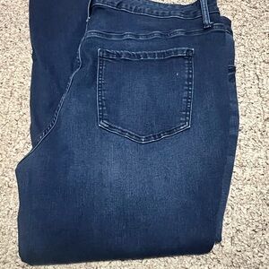 Terra & Sky Women's Skinny Leg Stretch Blue Jeans 22W